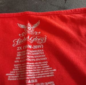 Spaghetti strapped red tank top